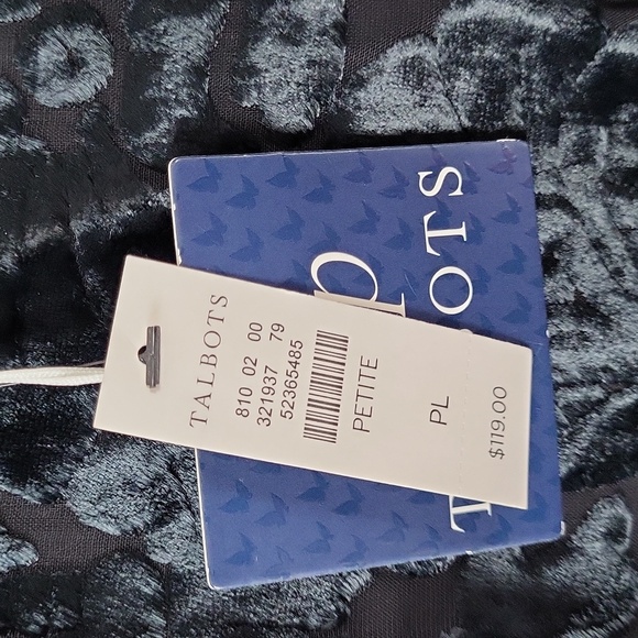 RSVP by Talbots Velvety Floral Burnout Top, Women's Petite Large, New - Picture 6 of 8